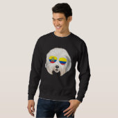 Sweatshirt Ecuadorian Flag Old English Sheepdog Dog Ecuador P (Devant entier)