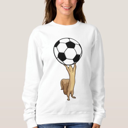Sweatshirt Écureuil avec balle de football (Devant)
