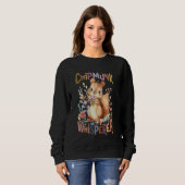 Sweatshirt écureuil avec fleurs mignon chipmunk whisperer squ (Devant entier)