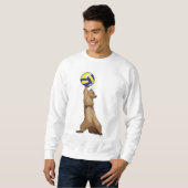 Sweatshirt Écureuil avec volleyball (Devant entier)