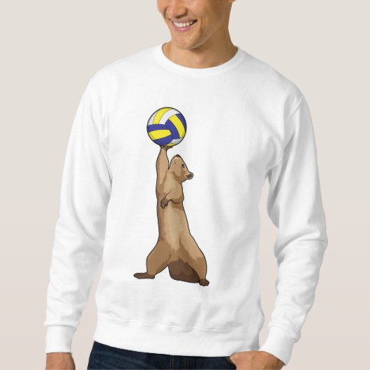 Sweatshirt Écureuil avec volleyball (Devant)