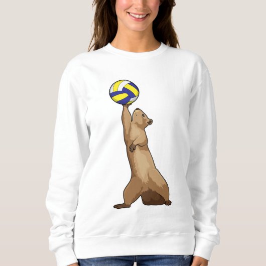 Sweatshirt Écureuil avec volleyball (Devant)