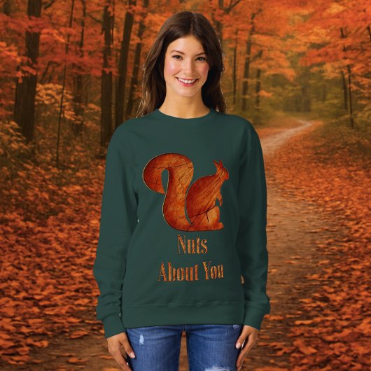 Sweatshirt Écureuil - bois - écureuil fou de vous