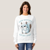 Sweatshirt Écureuil Gelé - Qui A Commandé De La Neige Supplém (Devant entier)