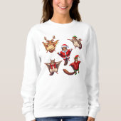 Sweatshirt Écureuil volant de Noël (Devant)