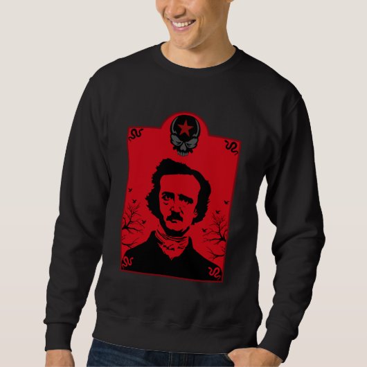 Sweatshirt Edgar Allan Poe Black Raven (Devant)