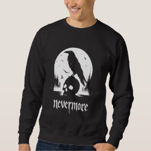 Sweatshirt Edgar Allan Poe Le Corbeau Jamais plus