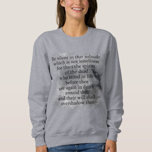 Sweatshirt Edgar Allan Poe Spirits of the Dead Halloween Poem (Devant)