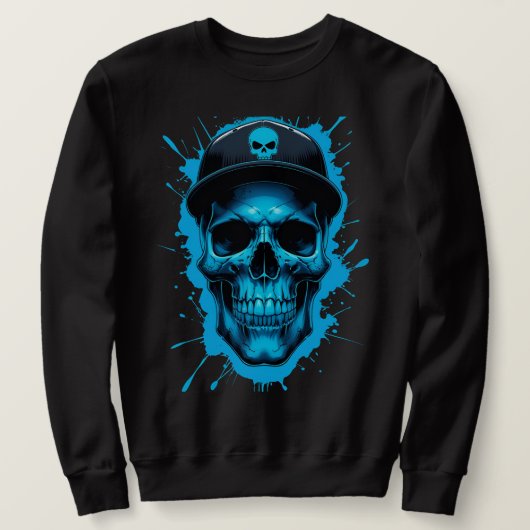 Sweatshirt Edgy Urban Streetwear Design with Drip Splash Art (Design devant)