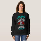 Sweatshirt Éditeur Saurus Comme Rex Dinosaure Normal (Devant entier)