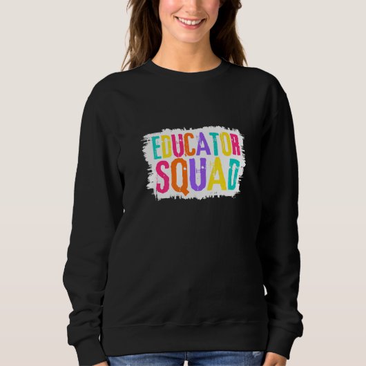 Sweatshirt Éducateur Squad pinceau coloré (Devant)