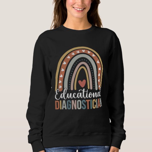Sweatshirt Educational Diagnostician Rainbow Educational Diag (Devant)