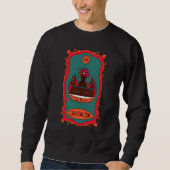 Sweatshirt Eff Capitalism Burn It Tarot Card Tower Symbol (Devant)