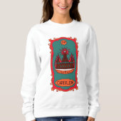 Sweatshirt Eff Capitalism Burn It Tarot Card Tower Symbol (Devant)