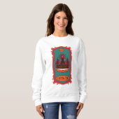 Sweatshirt Eff Capitalism Burn It Tarot Card Tower Symbol (Devant entier)