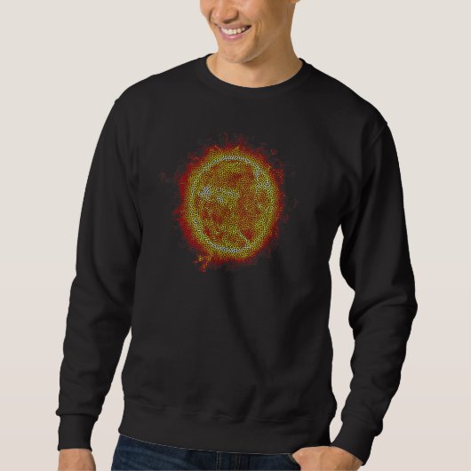 Sweatshirt Effet de pointillé de soleil chaud (Devant)