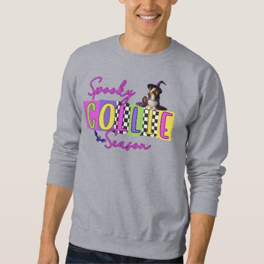 Sweatshirt Éffrayant Collie Halloween (Devant)