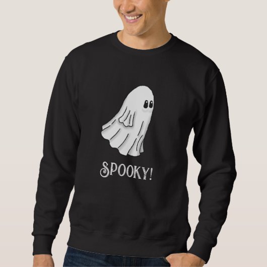 Sweatshirt Éffrayant fantôme d'Halloween (Devant)