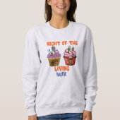 Sweatshirt Éffrayant Halloween Freight Night Cupcake Amateurs (Devant)