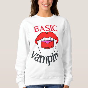 Sweatshirt Éffrayant Happy Halloween party dents de vampire b
