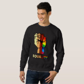 Sweatshirt Égalité des mains Lgbt (Devant entier)