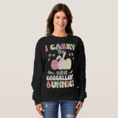 Sweatshirt Eggcellent Bunnies Bus Driver Easter Bunny Bus Dri (Devant entier)