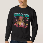 Sweatshirt Eggcited For Easter Bunny Ball Python Rabbit Kids (Devant)