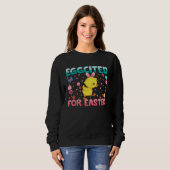 Sweatshirt Eggcited For Easter Bunny Duck Rabbit Kids (Devant entier)