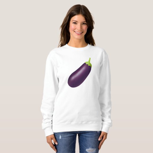 Sweatshirt Eggplant Emoji (Devant entier)