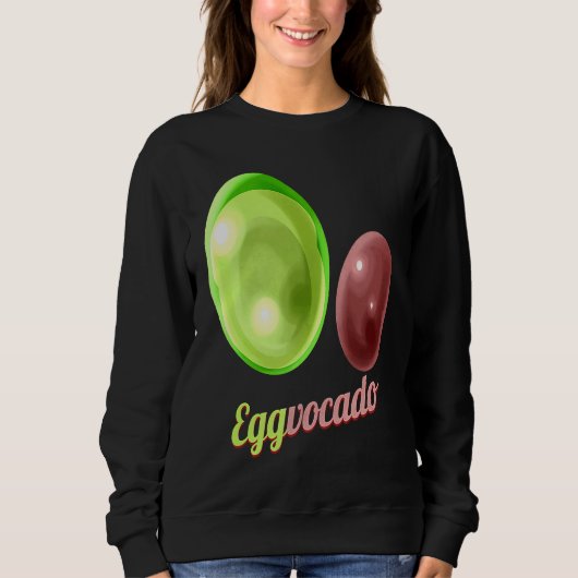 Sweatshirt Eggs Painted As Avocado Eggvocado For Hunt on Eggs (Devant)