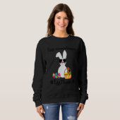 Sweatshirt Eggspert Chasseur d'oeufs Pâques Garçon Fille Cool (Devant entier)