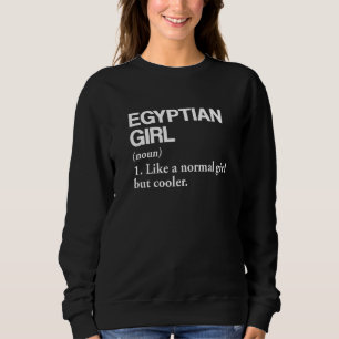 Sweatshirt Égypte Définition de fille Égypte Drapeau Pays Lan