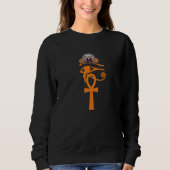 Sweatshirt Egyptian Eye Of Horus Ankh Egypt Archaeologist Eag (Devant)