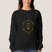 Sweatshirt Egyptology Bastet Symbol Kemetic Egyptian (Devant)