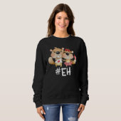 Sweatshirt Eh Cute Beaver Happy Canada Day Maple Leaf For Kid (Devant entier)