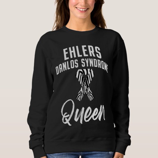 Sweatshirt Ehlers Danlos Syndrome Awareness Queen Warrior Sur (Devant)