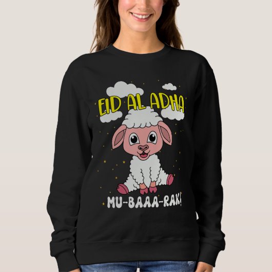 Sweatshirt Eid Mubarak Muslims  sheep (Devant)