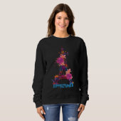 Sweatshirt Eiffel Tower Roses I Love Paris Souvenir France Fr (Devant entier)