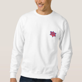 Sweatshirt #EJH Hommes d'équipage en blanc