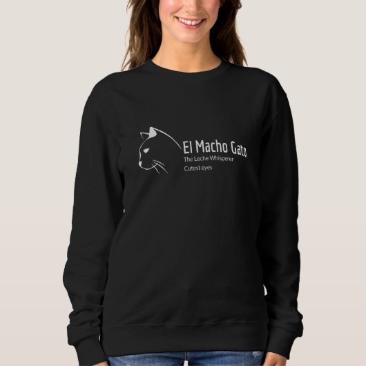 Sweatshirt El Macho Gato Chat Kitty (Devant)