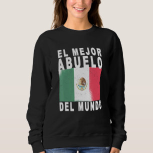 Sweatshirt El Mejor Abuelo Del Mundo Fête des pères Drapeau M