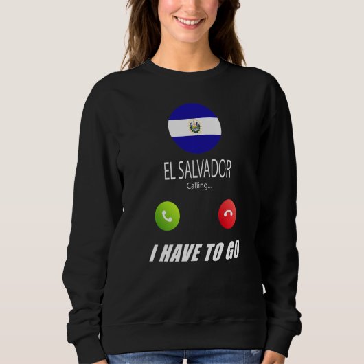 Sweatshirt El Salvador Drapeau Souvenir El Salvador Appelle I (Devant)