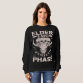 Sweatshirt Elder Emo It Was Never A Phase Gothic Skeleton 8 (Devant entier)