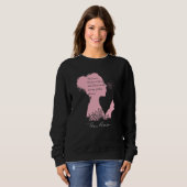 Sweatshirt Eleanor Roosevelt s Inspirational Quote with a Sig (Devant entier)
