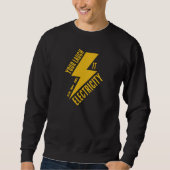 Sweatshirt Electric Laugh Lightning Bolt Art (Devant)