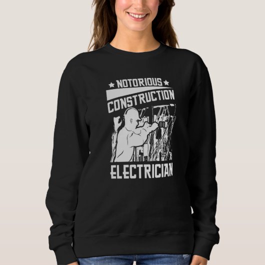 Sweatshirt Electrician Electrical  Lineman Construction Elect (Devant)