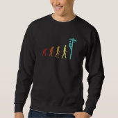 Sweatshirt Electrician Evolution Lineworker Wiremen Travaille (Devant)