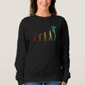 Sweatshirt Electrician Evolution Lineworker Wiremen Travaille (Devant)