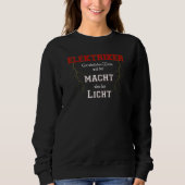 Sweatshirt Electricians Electronics Electric Master (Devant)