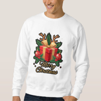 Sweatshirt "Élégance de vacances : Dons, Arbres, & Reindeer D